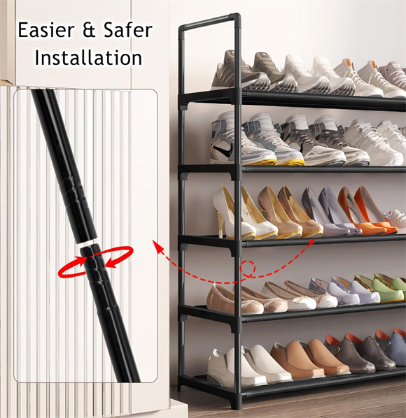 Shoe rack with cover